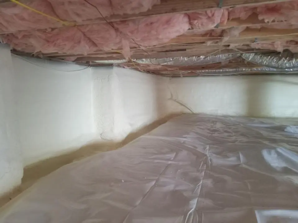 Crawl space encapsulation with closed-cell spray foam for Spray Foam Roofing in Glendale